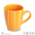 12oz bunte Kaffeetasse mit weißer Linie